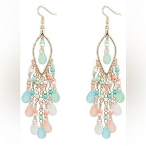 Chic Beaded Dangle Earrings